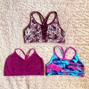 XL Sports Bra Bundle in Purples & Pinks